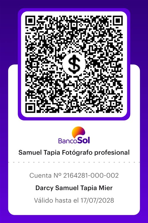 QR de pago Samuel Tapia Fotógrafo